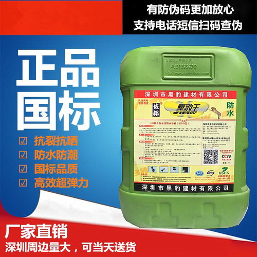 瑞智黑豹JS防水涂料 廚房、衛生間、水池及泳池防潮防漏的環保解決方案
